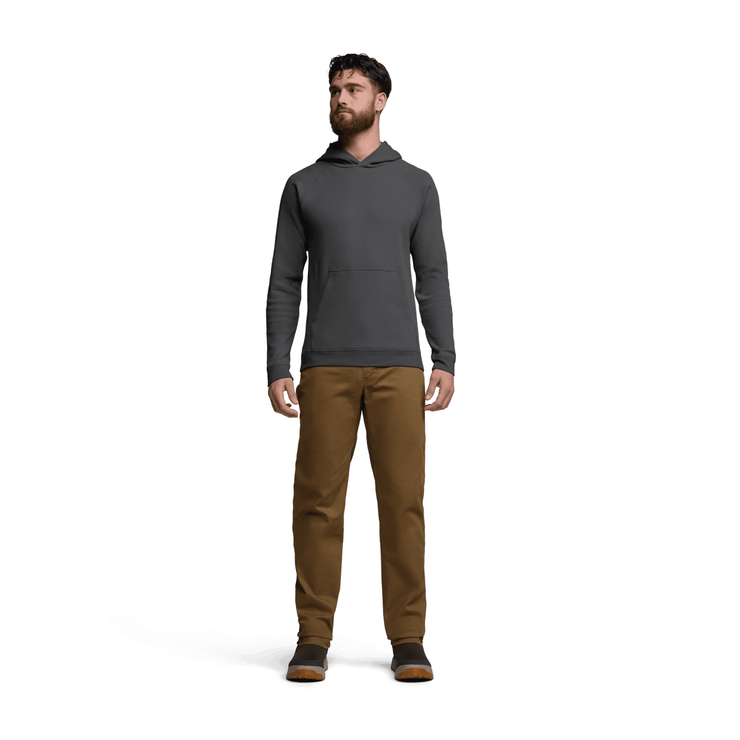 Waffle Pullover Hoodie