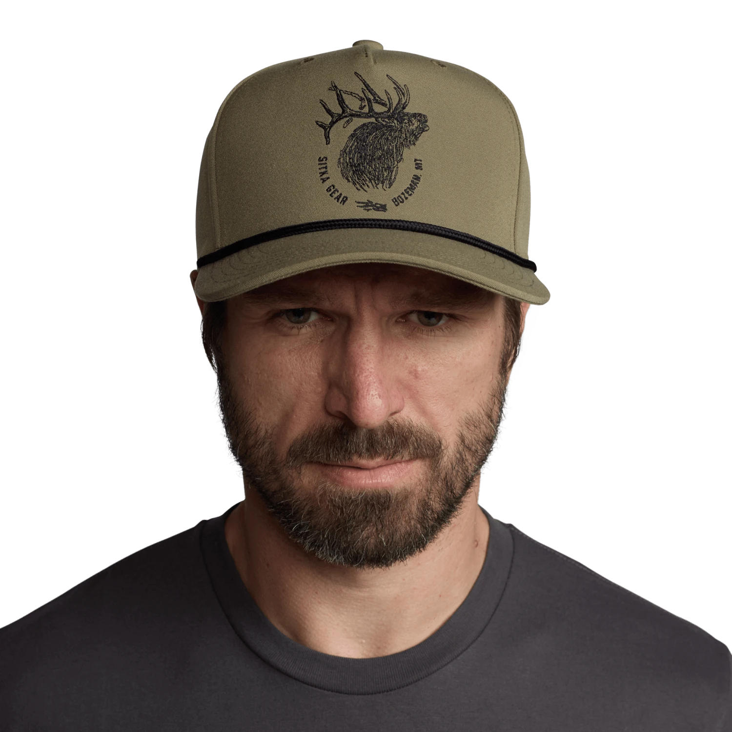 Elk Sketch Retro 5 Panel Snapback