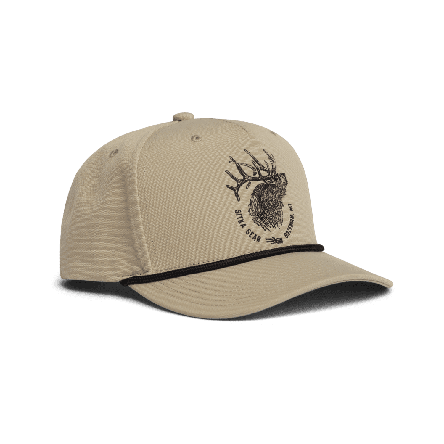 Elk Sketch Retro 5 Panel Snapback