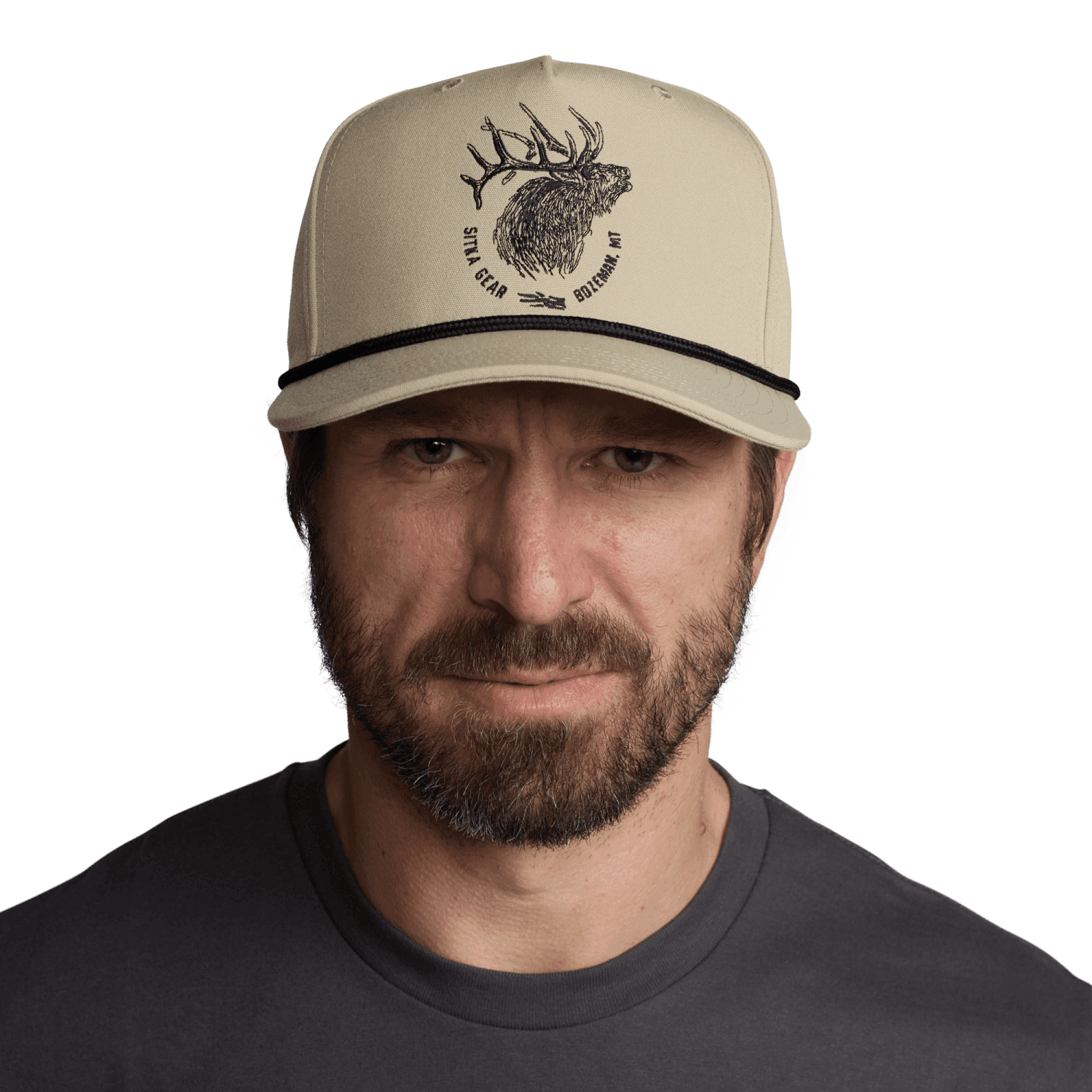 Elk Sketch Retro 5 Panel Snapback