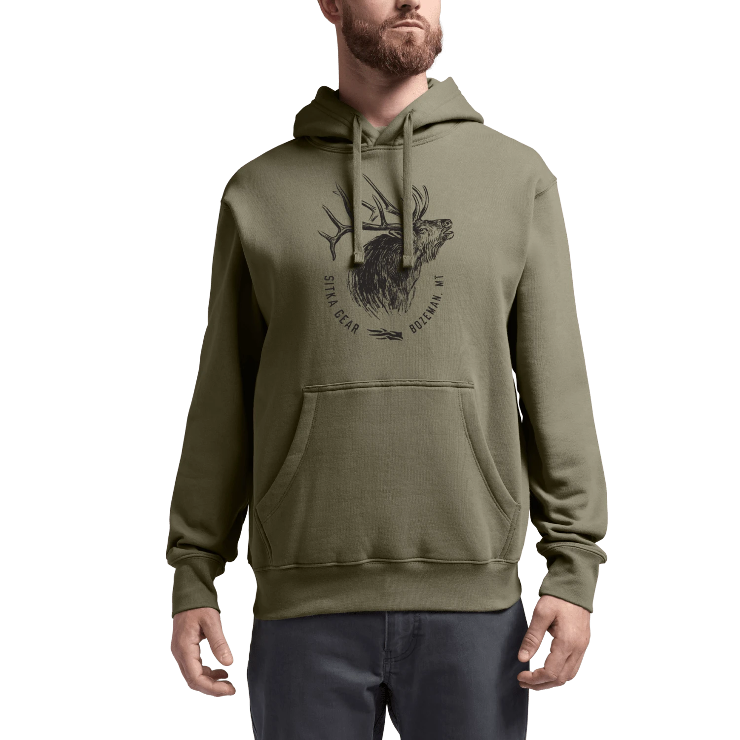 Elk Sketch Pullover Hoodie
