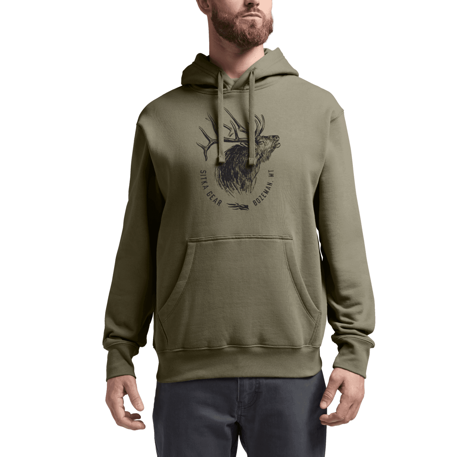 Elk Sketch Pullover Hoodie