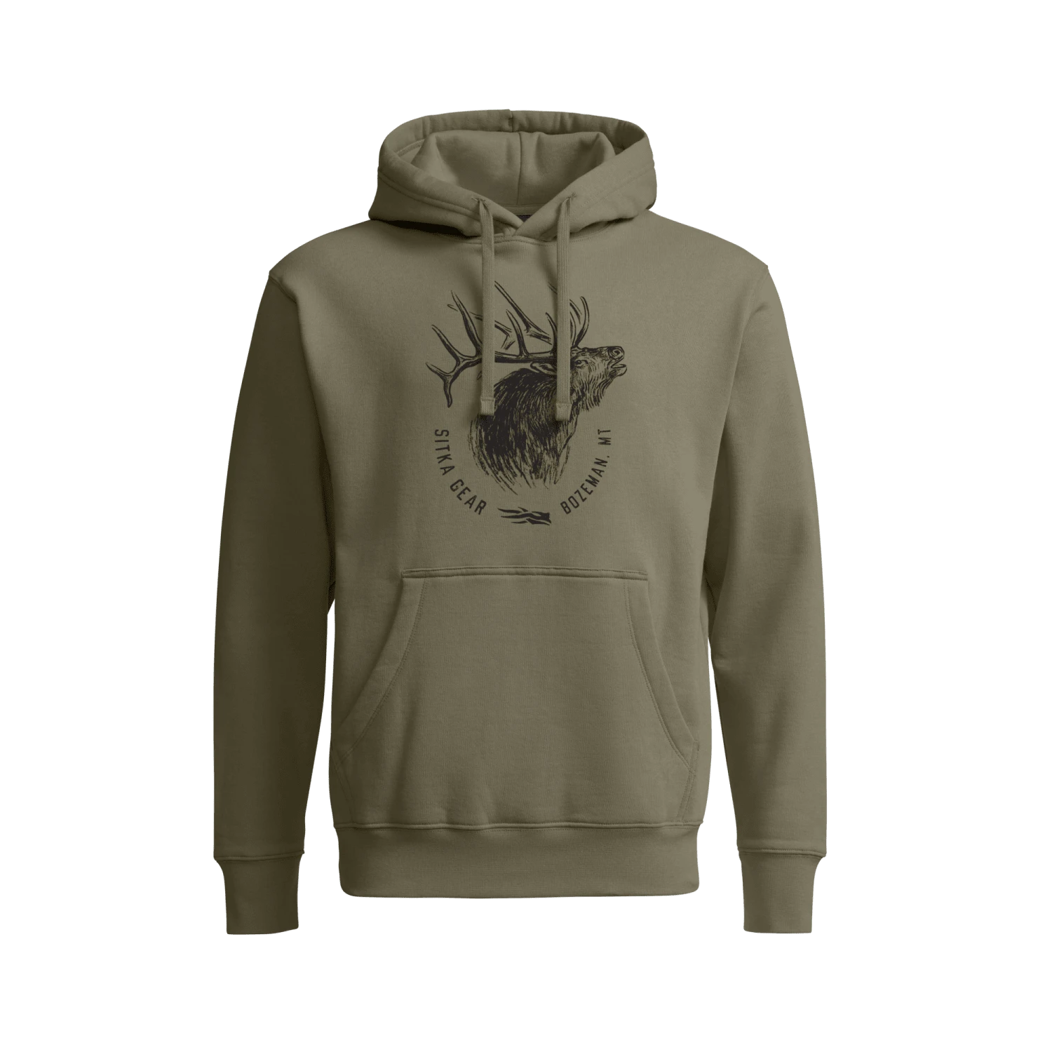 Elk Sketch Pullover Hoodie
