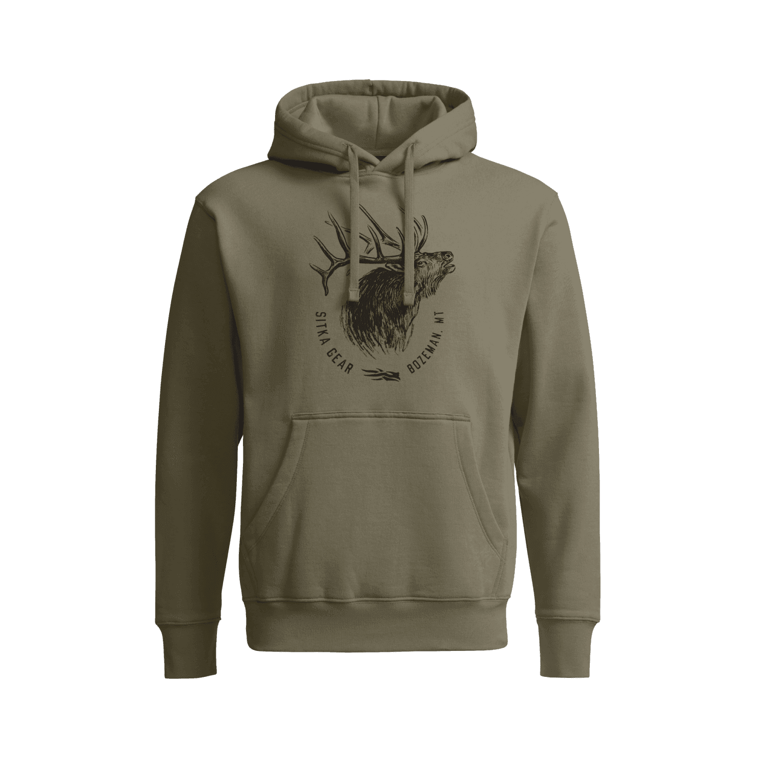 Elk Sketch Pullover Hoodie