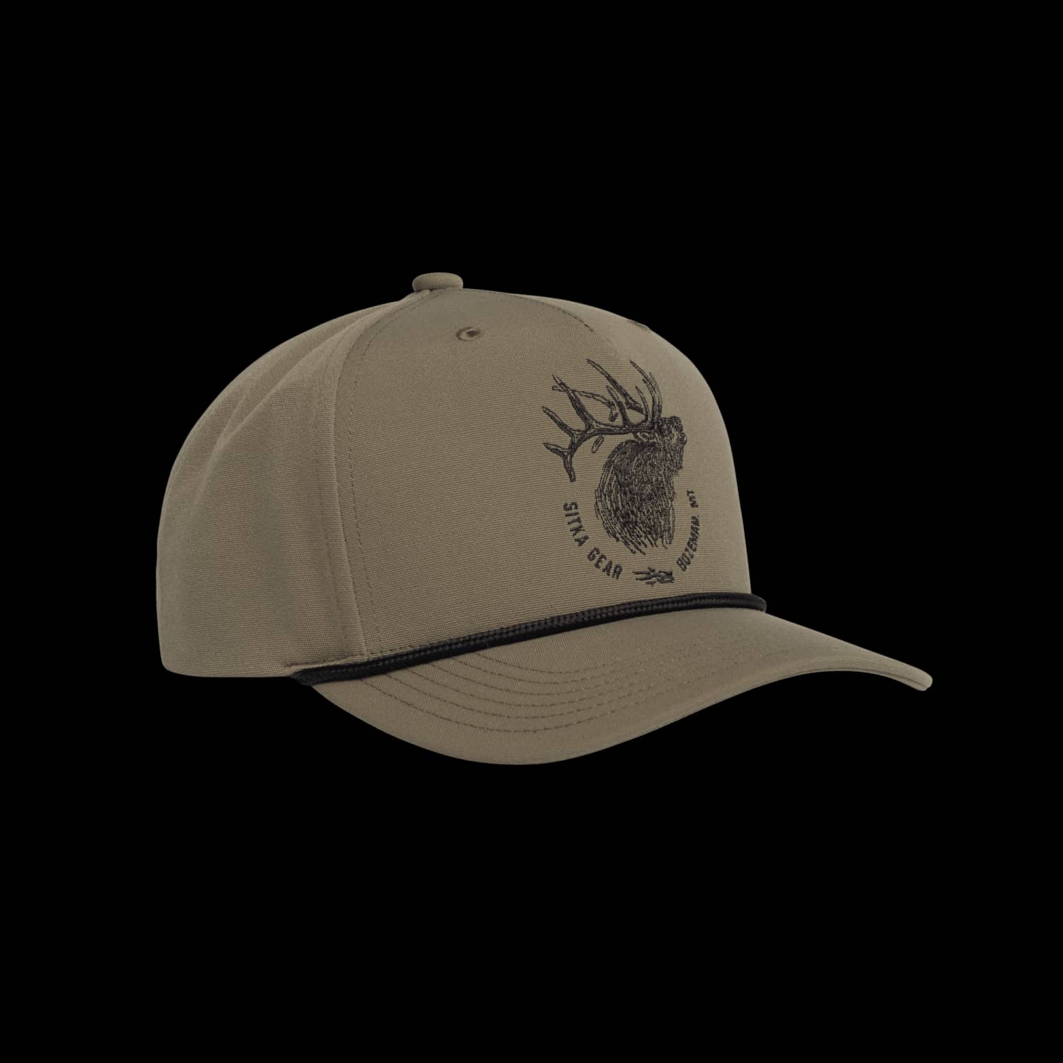 Elk Sketch Retro 5 Panel Snapback