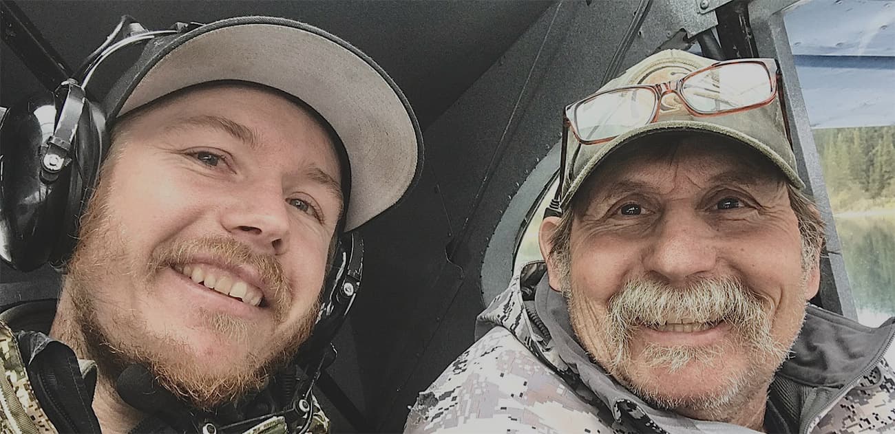 Outfitter and Sheep Guide Dustin Roe with his Father