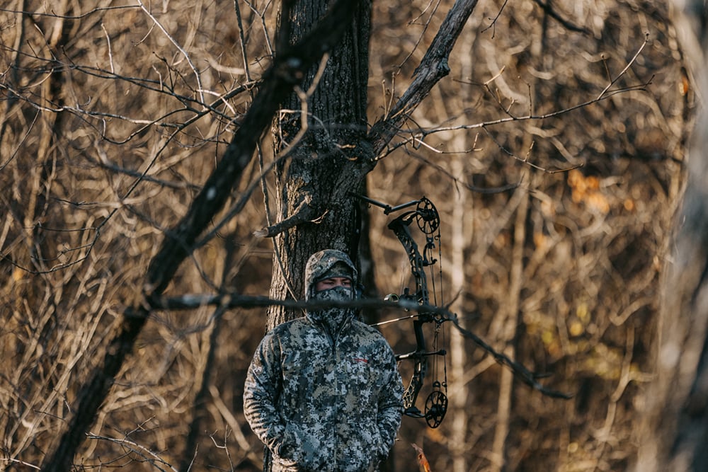 Man in Optifade Elevated II in his treestand | SITKA Gear