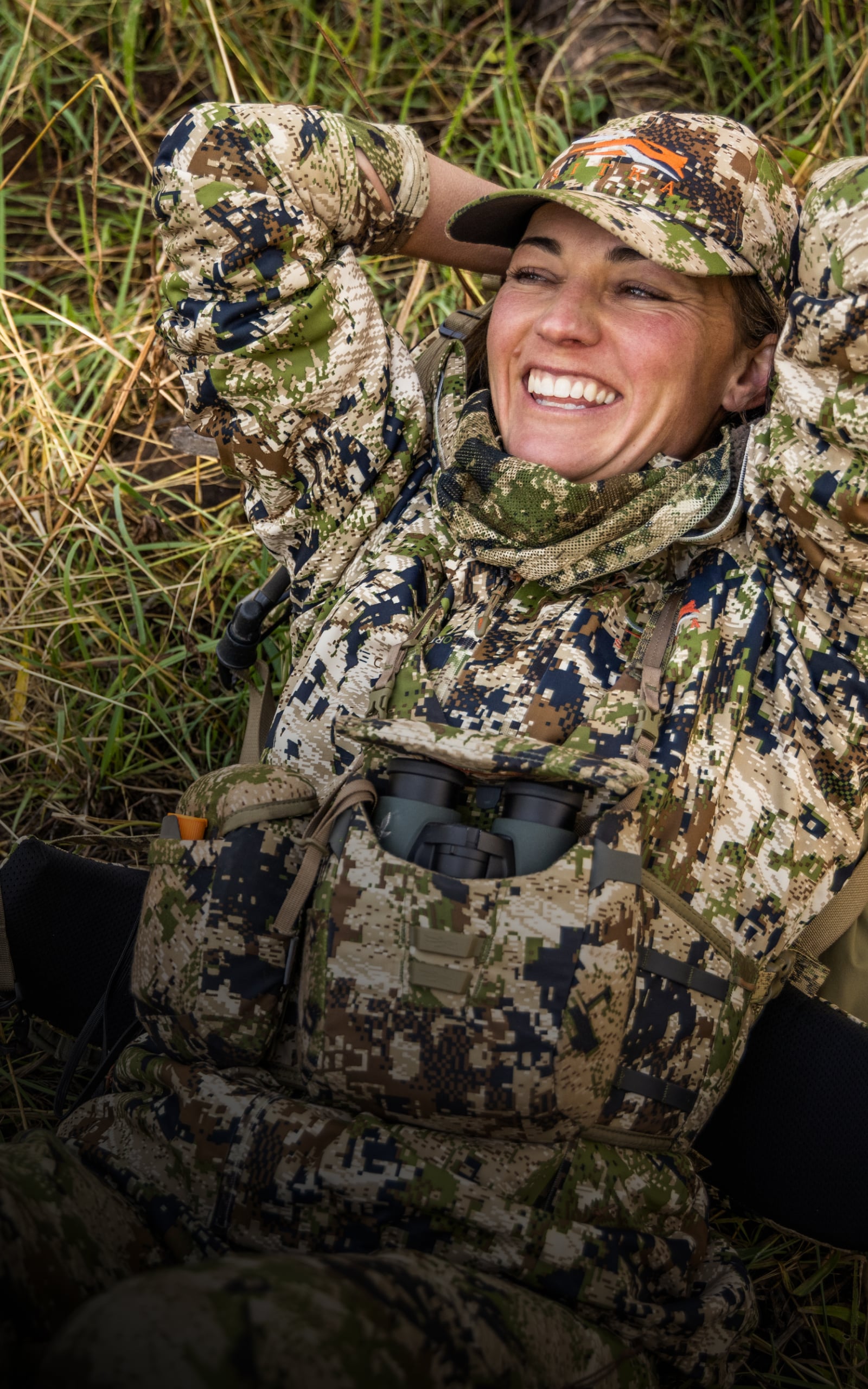 Lindsey Davis hunting elk in Optifade Subalpine