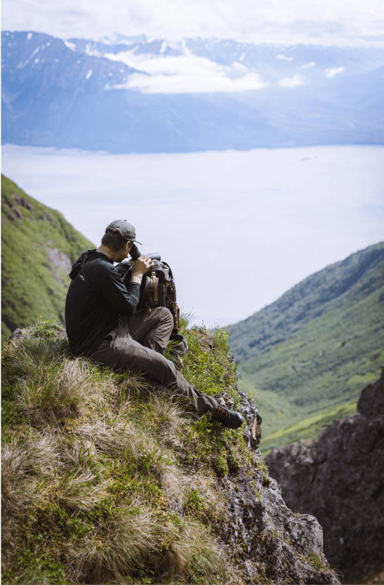 Man glassing for Dall Sheep | SITKA Gear