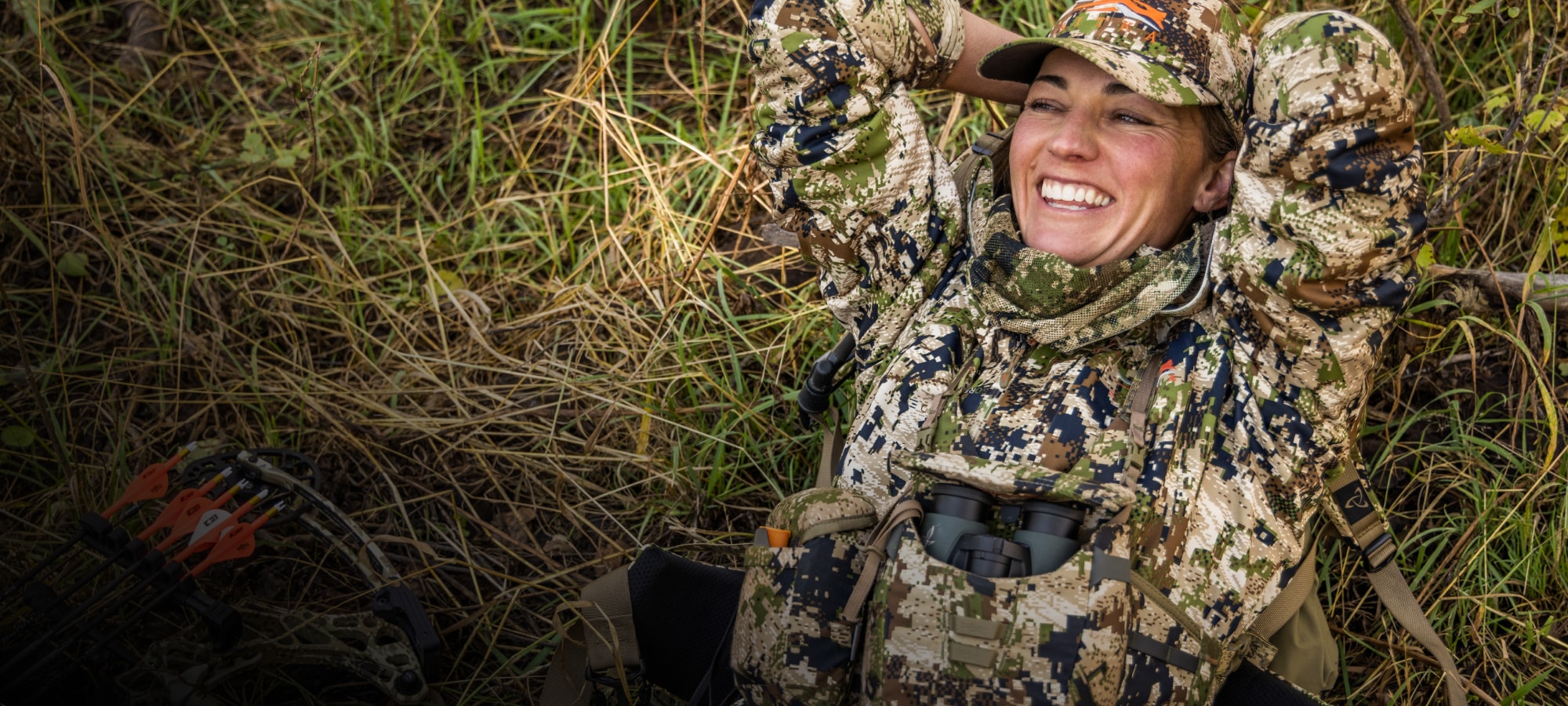 Lindsey Davis hunting elk in Optifade Subalpine