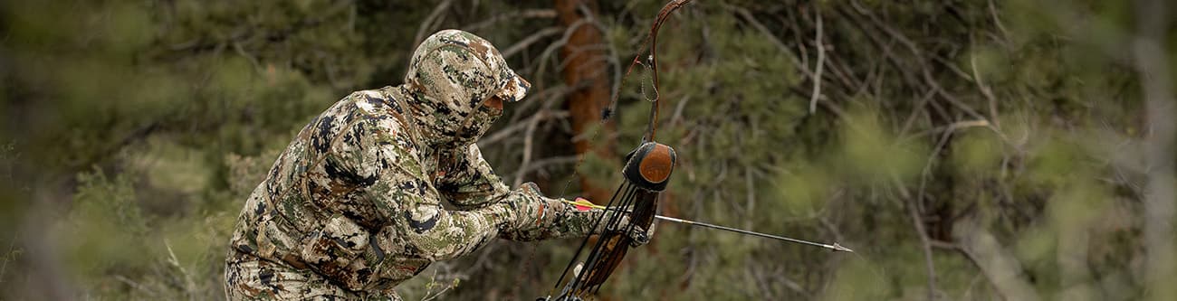 South Cox stalking his prey with a traditional bow