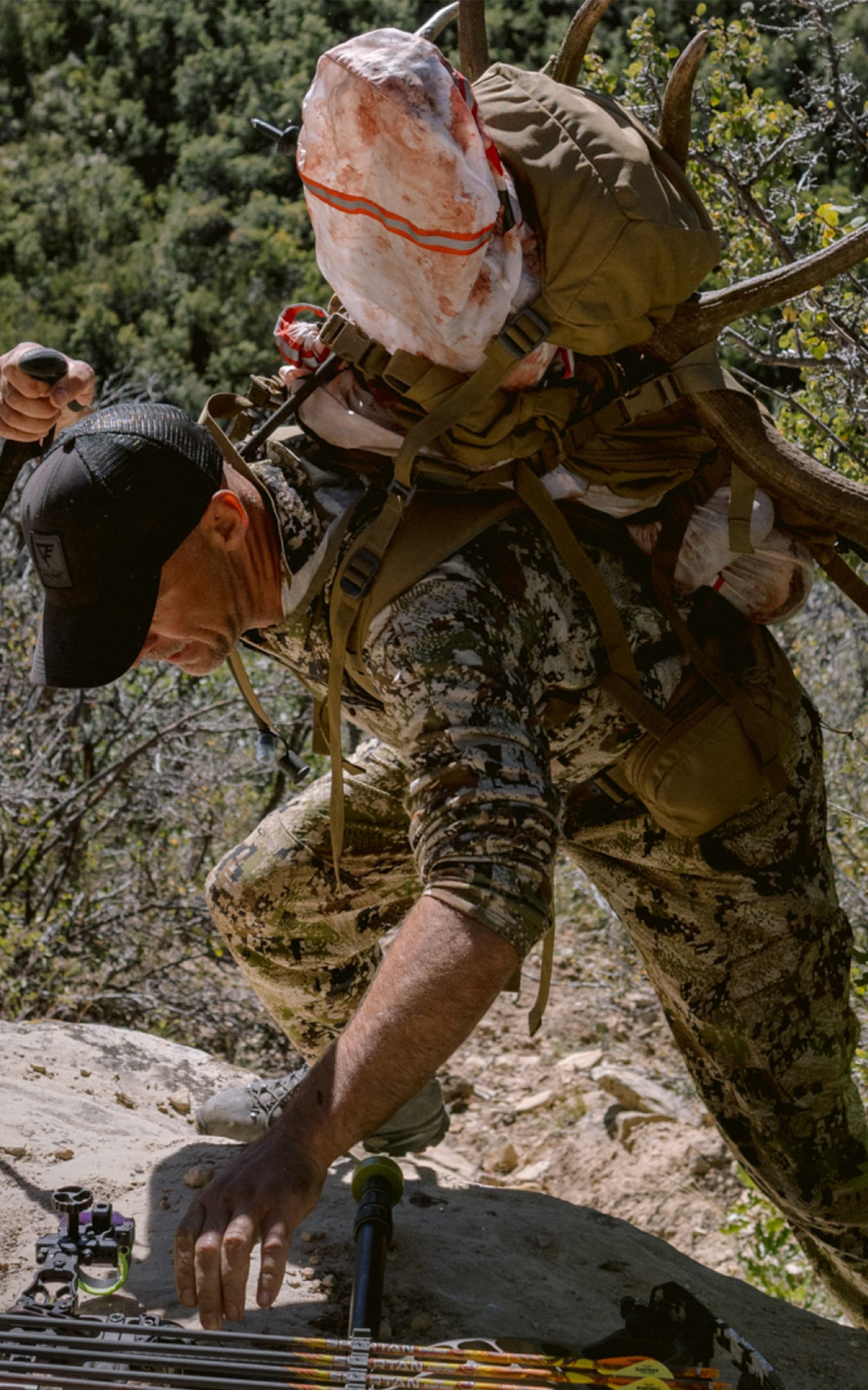 Corey Jacobsen packing out an elk